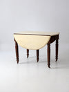 antique drop leaf table with fifth leg