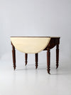 antique drop leaf table with fifth leg