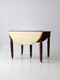 antique drop leaf table with fifth leg