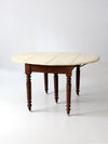 antique drop leaf table with fifth leg