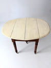 antique drop leaf table with fifth leg