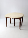 antique drop leaf table with fifth leg