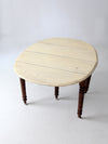 antique drop leaf table with fifth leg