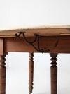 antique drop leaf table with fifth leg
