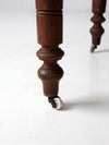 antique drop leaf table with fifth leg