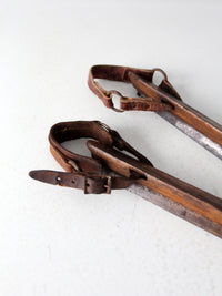 antique J Noorman Denham ice skates