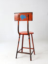 vintage industrial stool