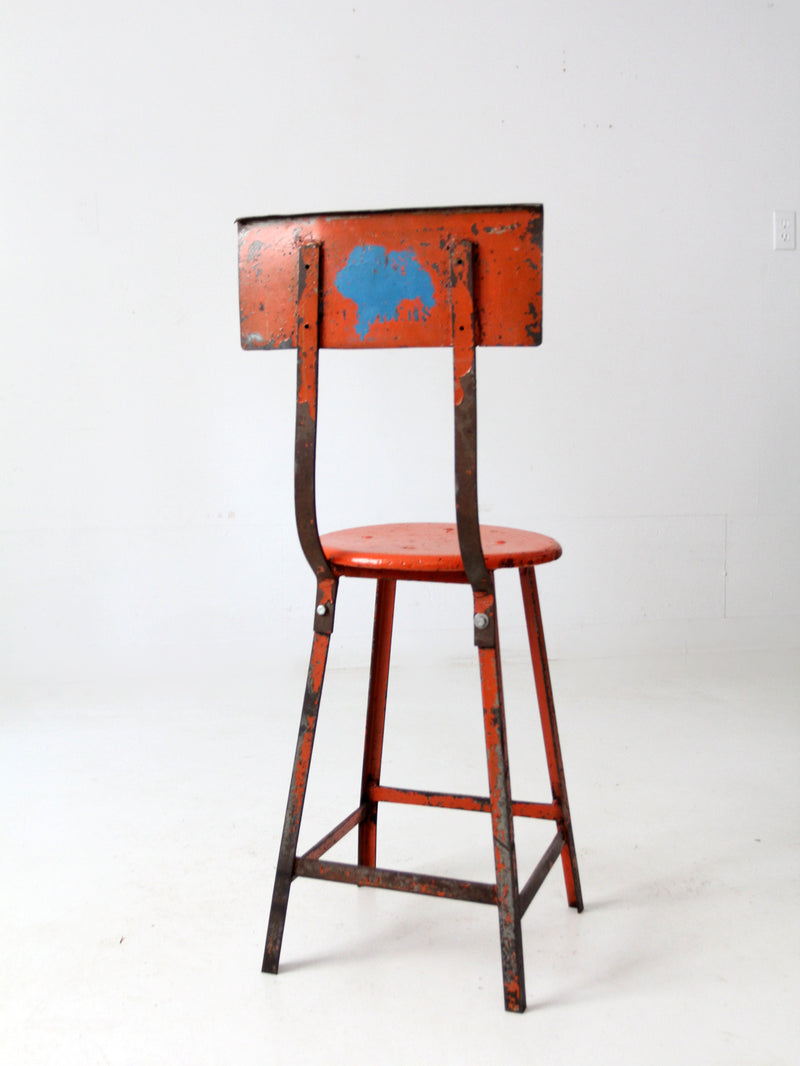 vintage industrial stool
