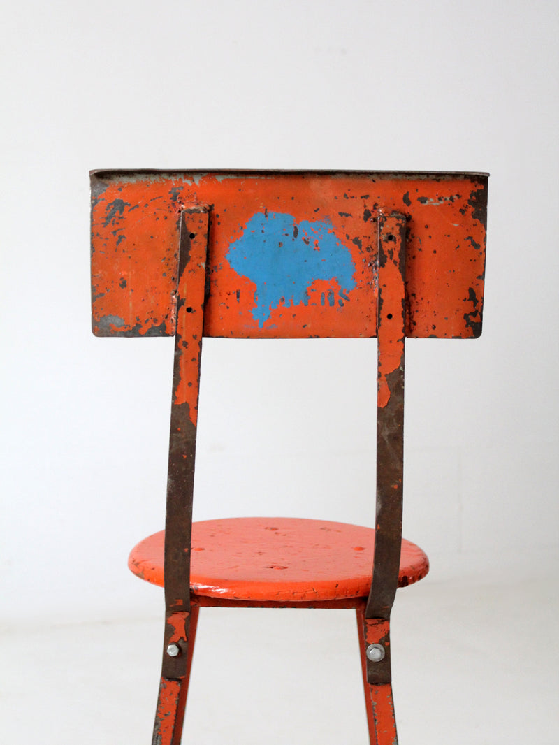 vintage industrial stool