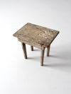 antique primitive stool