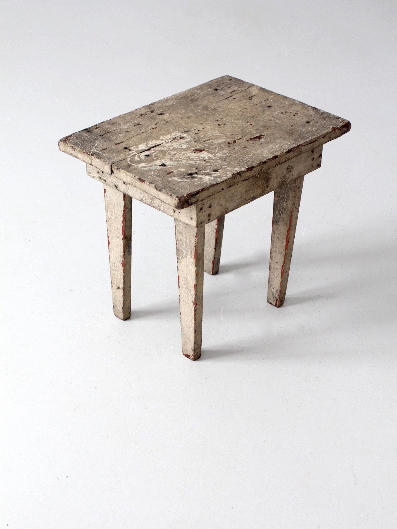 antique primitive stool
