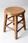 vintage low wooden stool