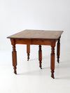 antique five leg dining table