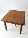 antique five leg dining table