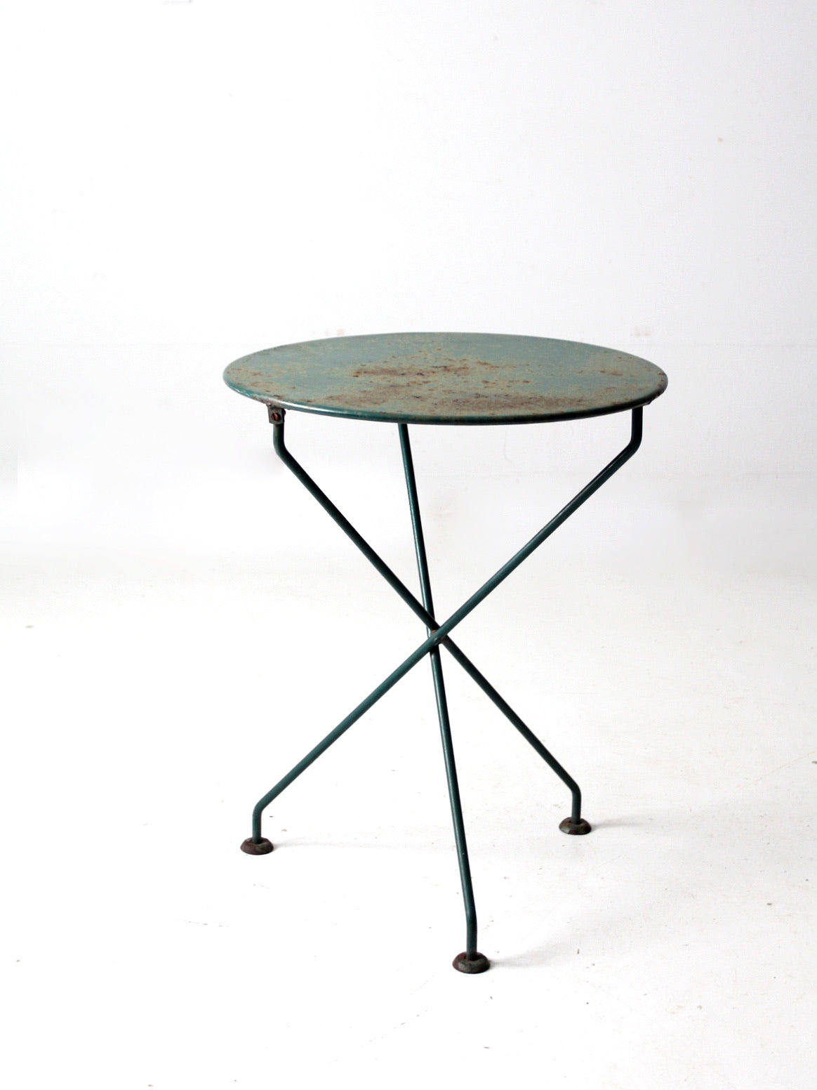 antique French iron bistro table