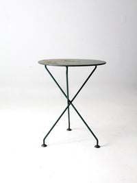 antique French iron bistro table