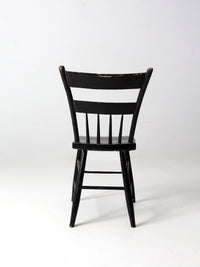 antique primitive plank seat chair