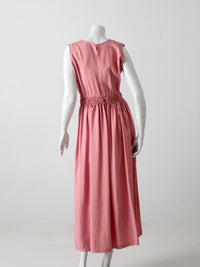 vintage 70s pink dress