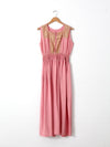 vintage 70s pink dress