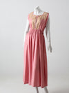 vintage 70s pink dress