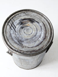 antique metal flour bin