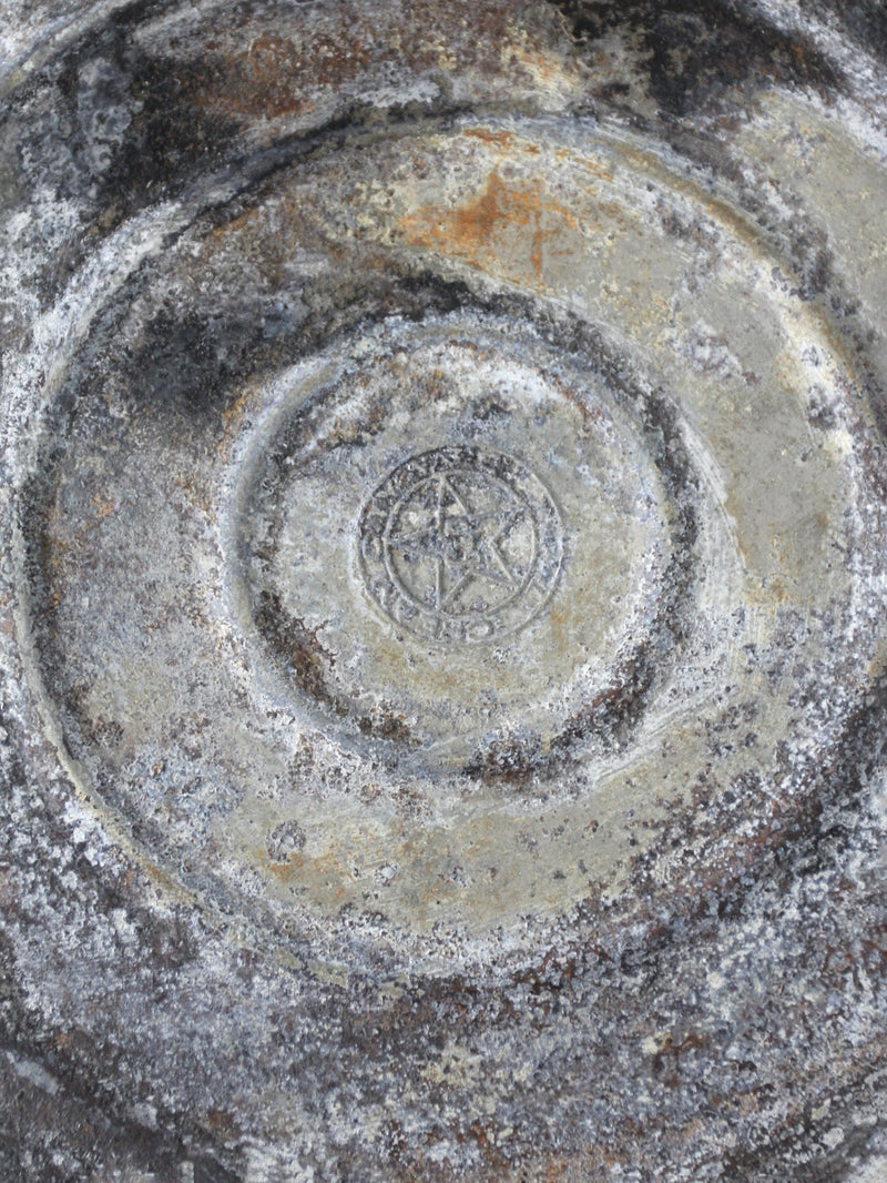 antique metal flour bin