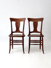 antique dining chairs pair