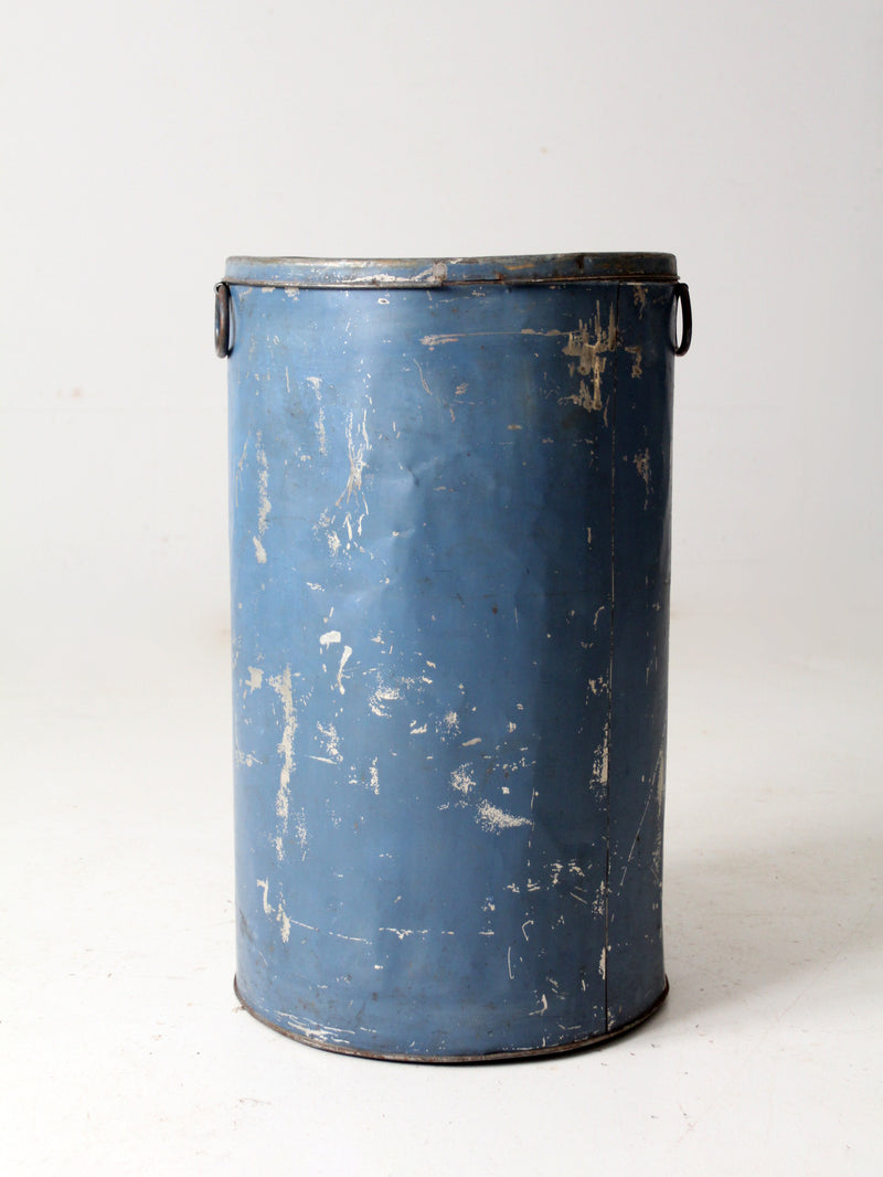 antique metal flour bin