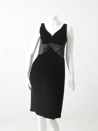 vintage 60s black cocktail dress