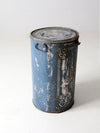 antique metal flour bin