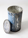 antique metal flour bin