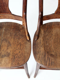 antique dining chairs pair