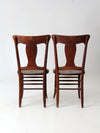 antique dining chairs pair