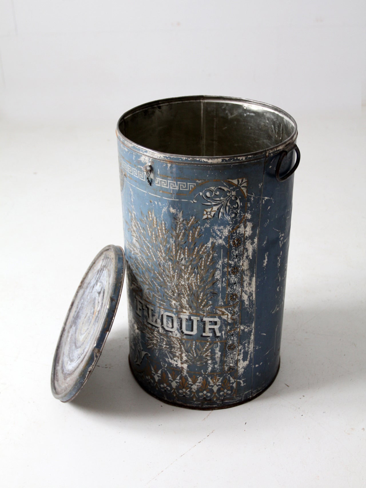 antique metal flour bin – 86 Vintage