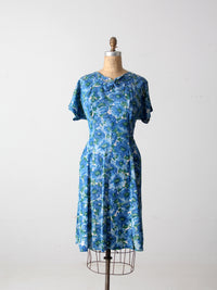 vintage 50s floral dress