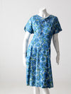 vintage 50s floral dress