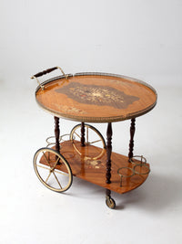 mid century Italian Sorrento Specialties bar cart