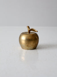 vintage brass apple