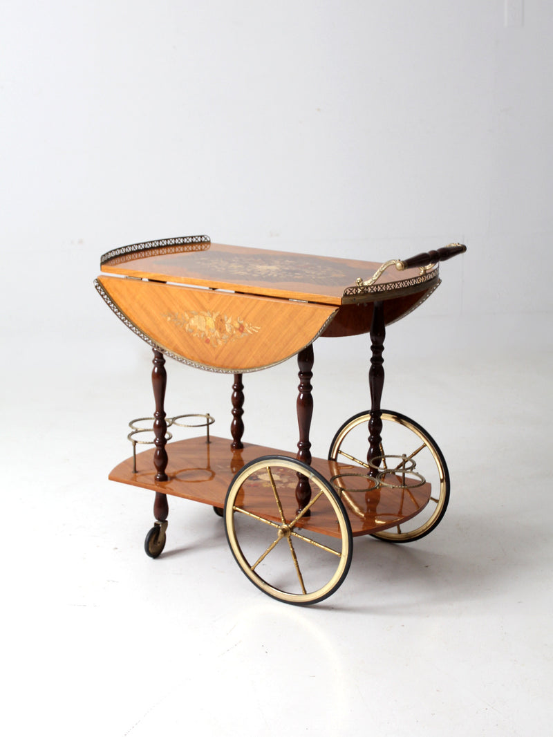 mid century Italian Sorrento Specialties bar cart