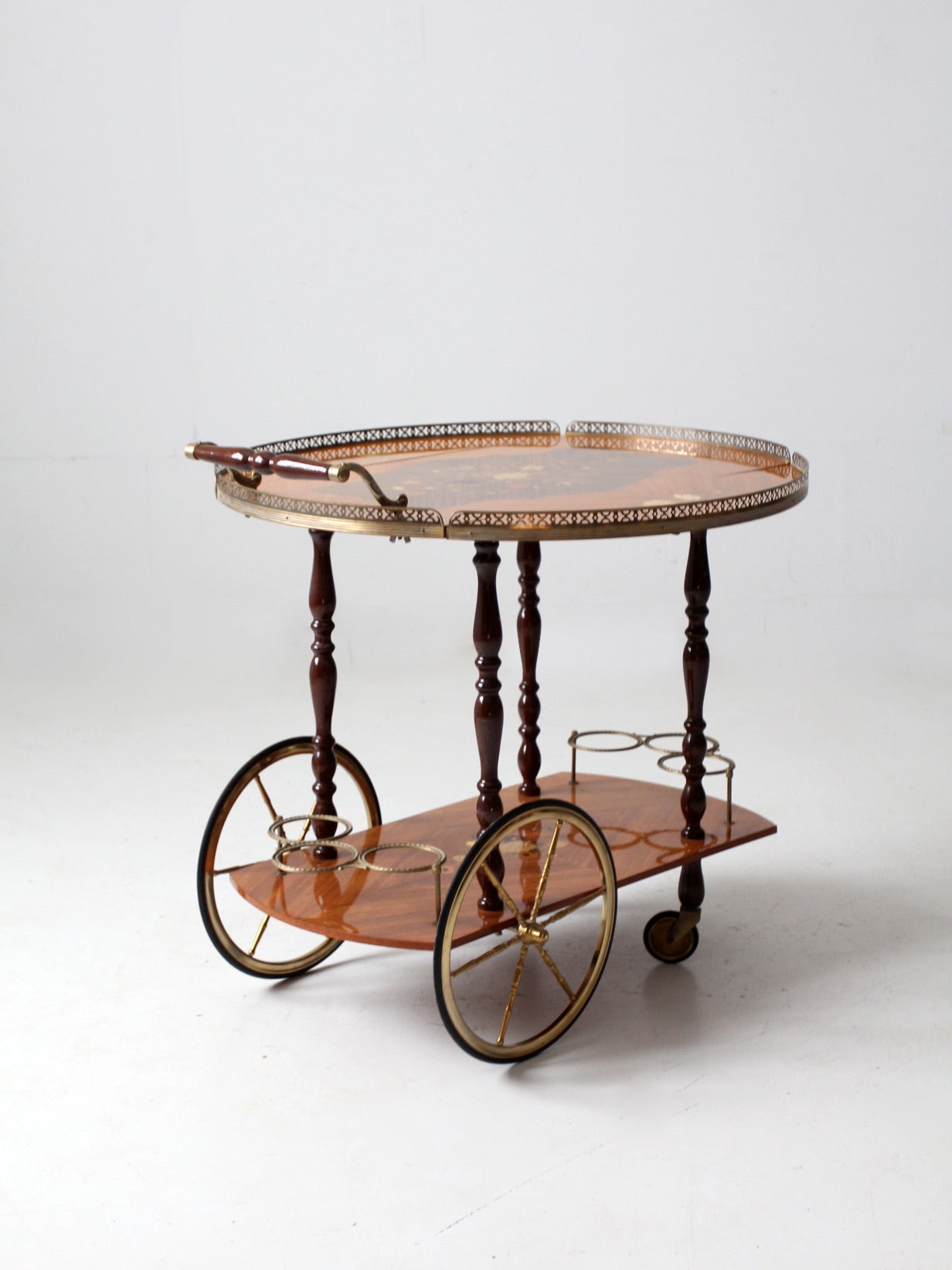 mid century Italian Sorrento Specialties bar cart – 86 Vintage