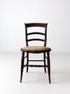 antique accent chair with ladder back