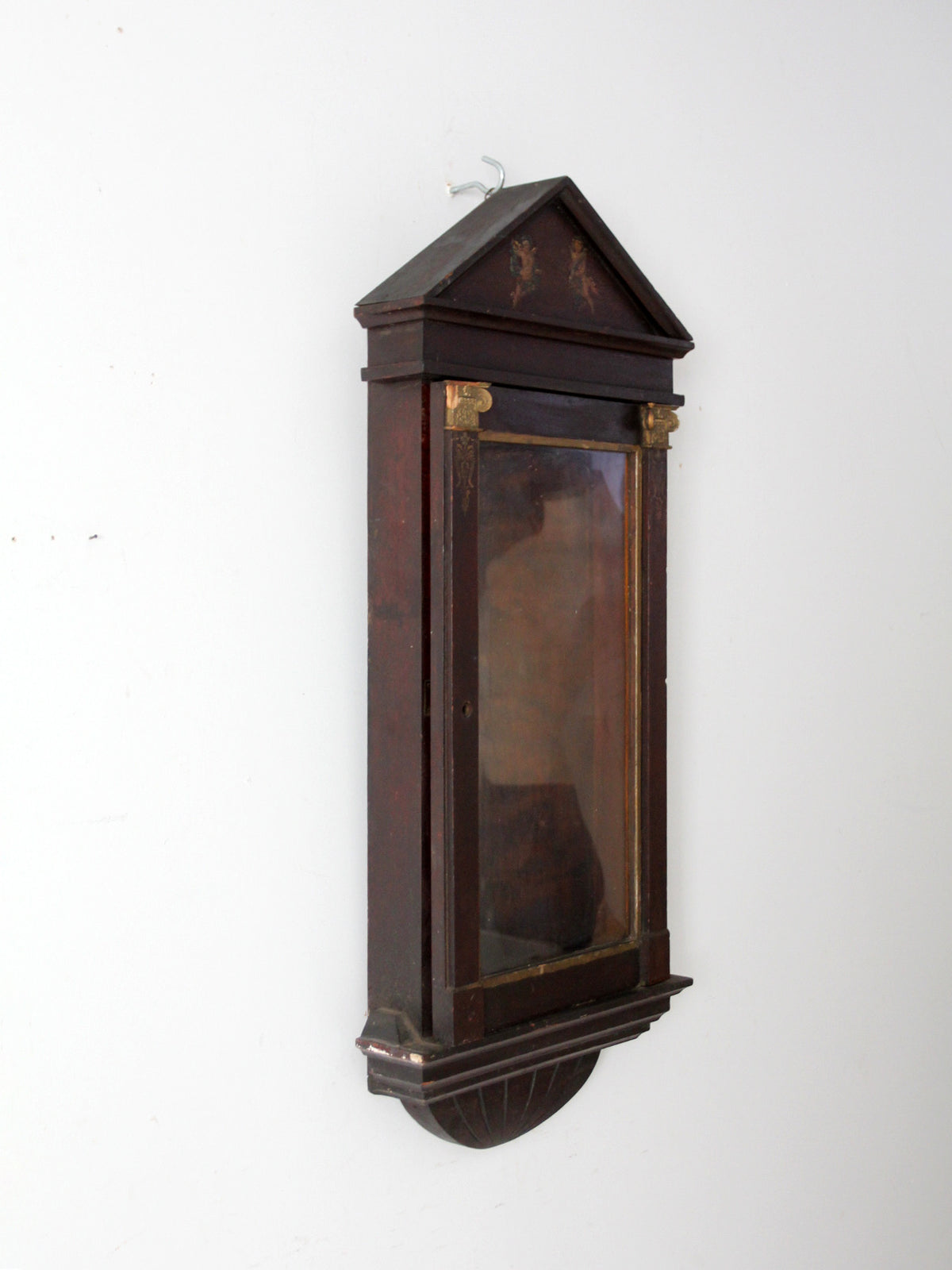 antique wood wall cabinet