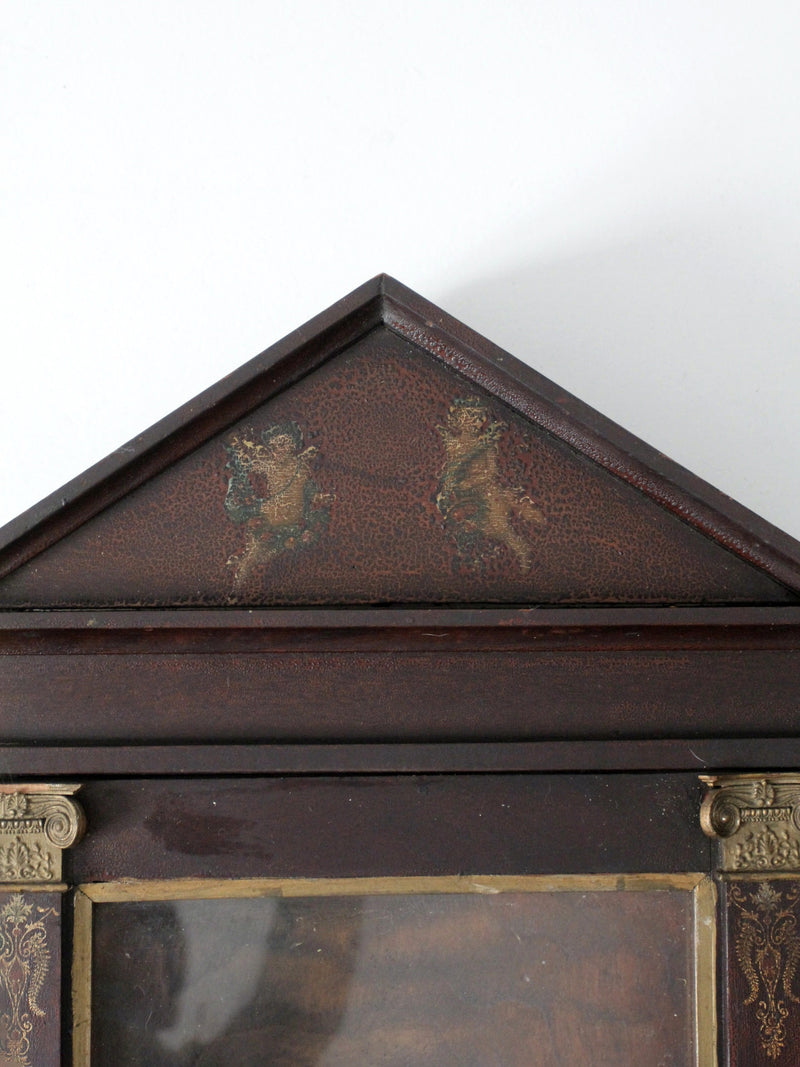 antique wood wall cabinet