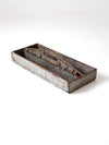 vintage wooden tool box trug