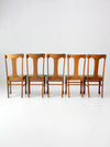 mid century fiddle back dining chairs set 5