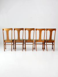 mid century fiddle back dining chairs set 5