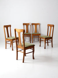 mid century fiddle back dining chairs set 5