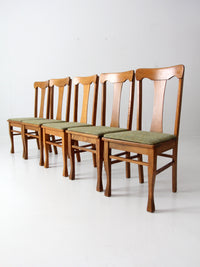 mid century fiddle back dining chairs set 5