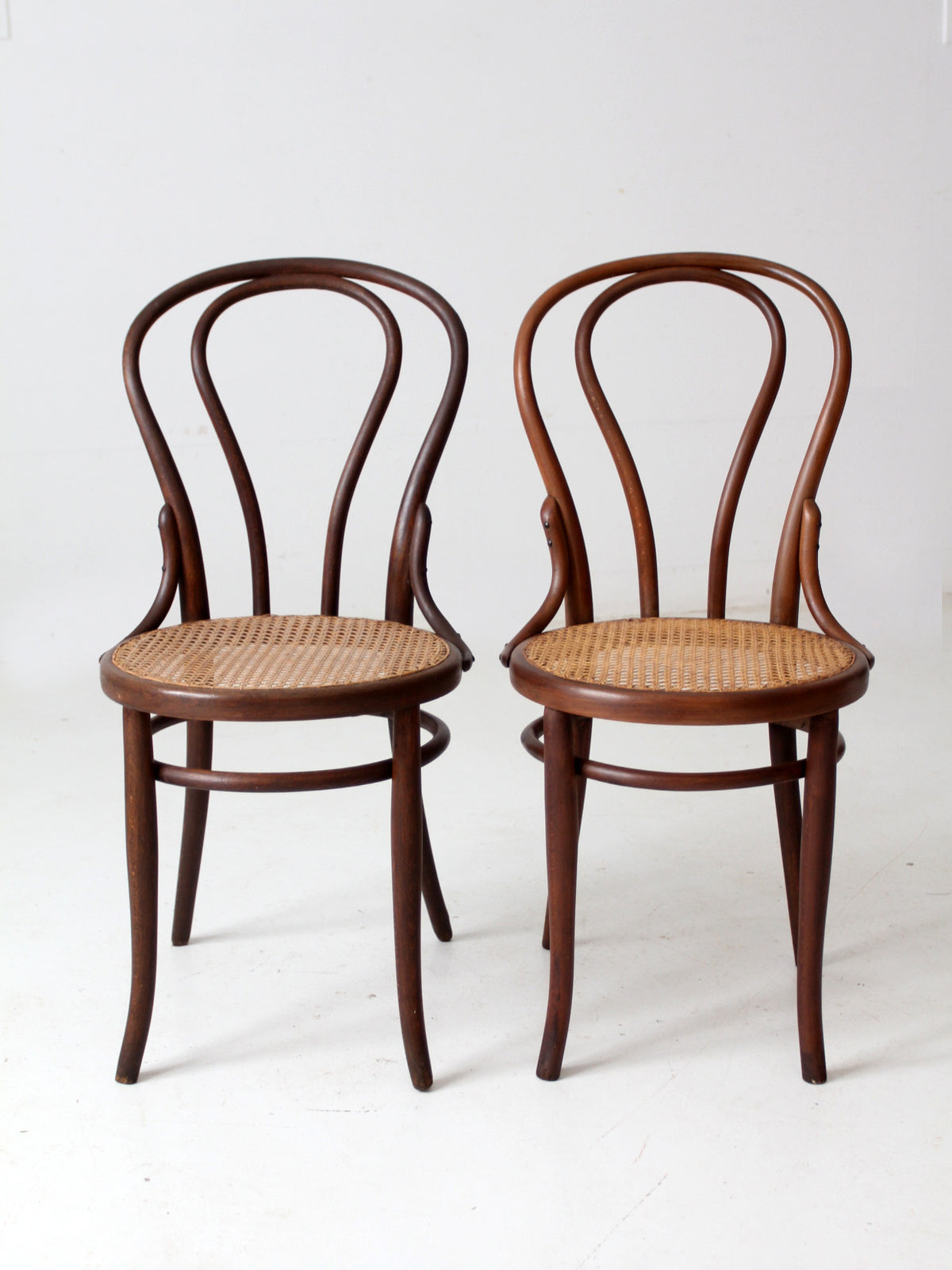 antique Jacob & Josef Kohn bentwood chairs pair