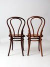 antique Jacob & Josef Kohn bentwood chairs pair